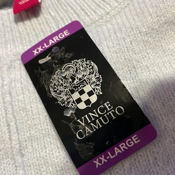 NWT Vince Camuto Icy Blue Frozen Sweater - Picture 5 of 10